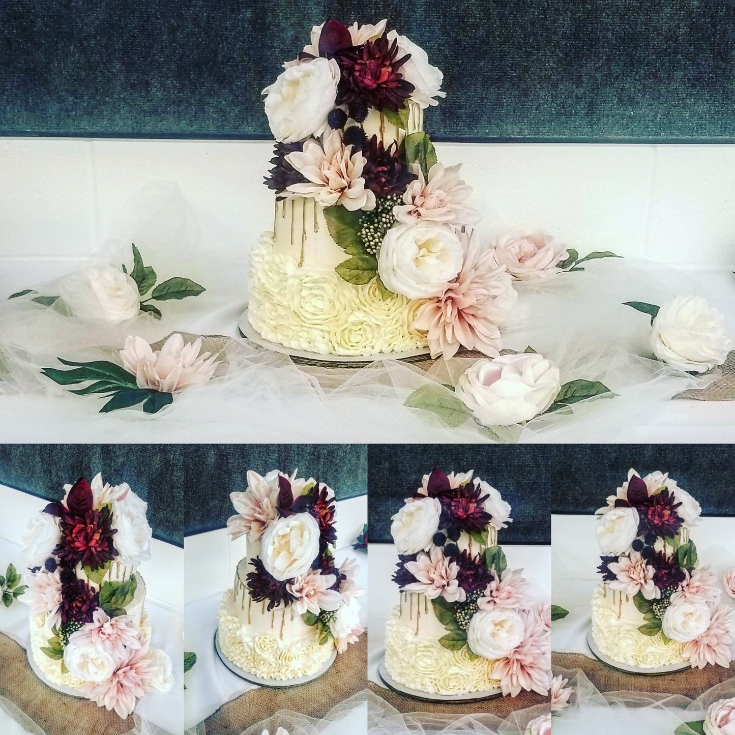 Custom TIERED cake order for occasions and weddings